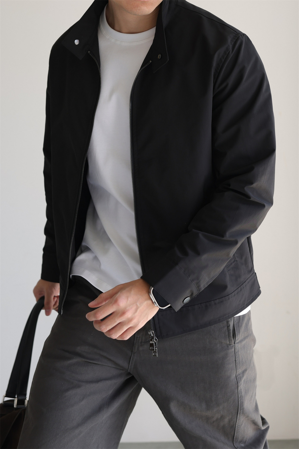 MONSEN Suitory Lightweight G9 Harrington Subtle Jacket in Performance Blend product image