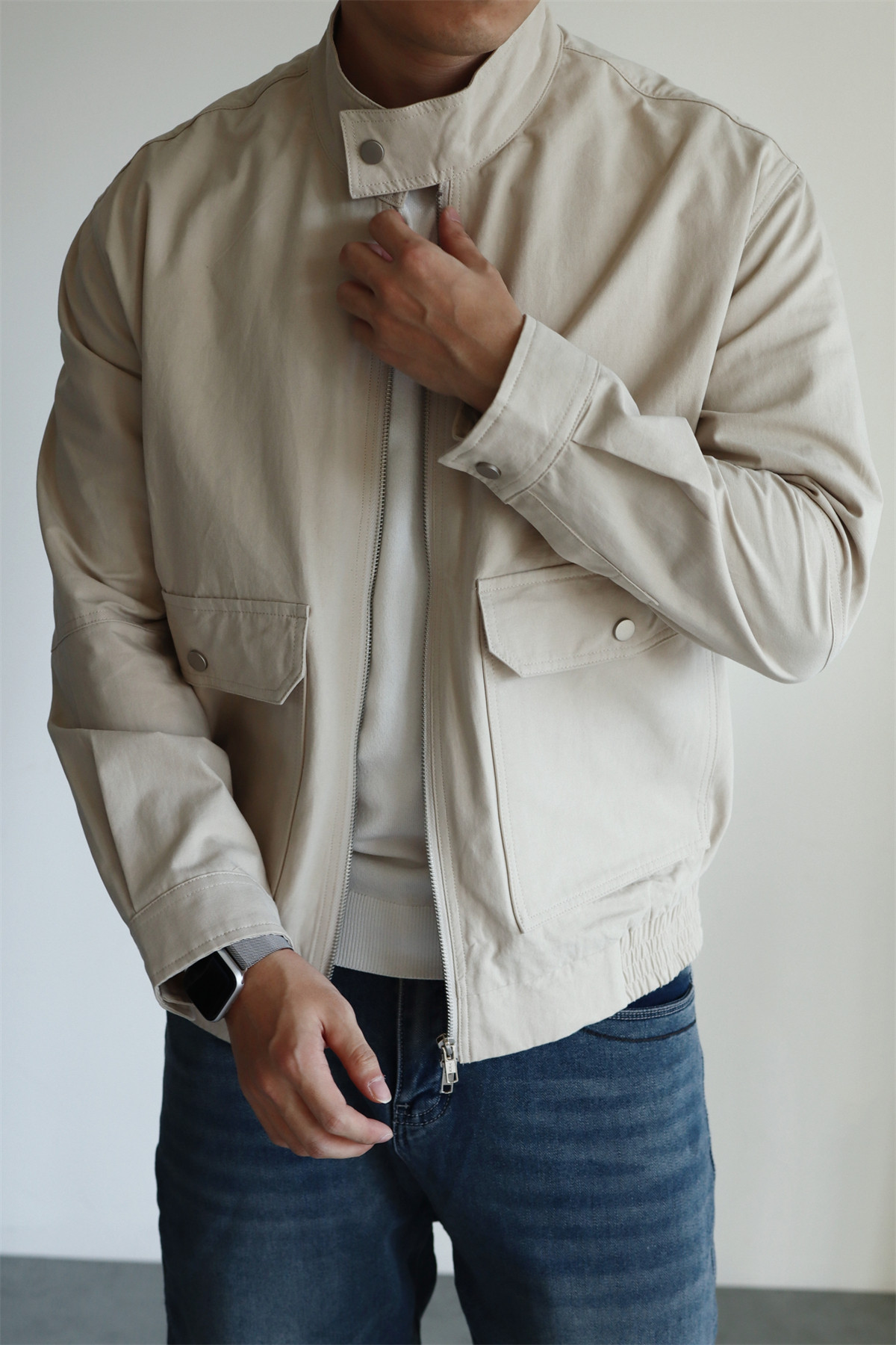 MONSEN Suitory G9 Harrington Washed Cotton Jacket product image