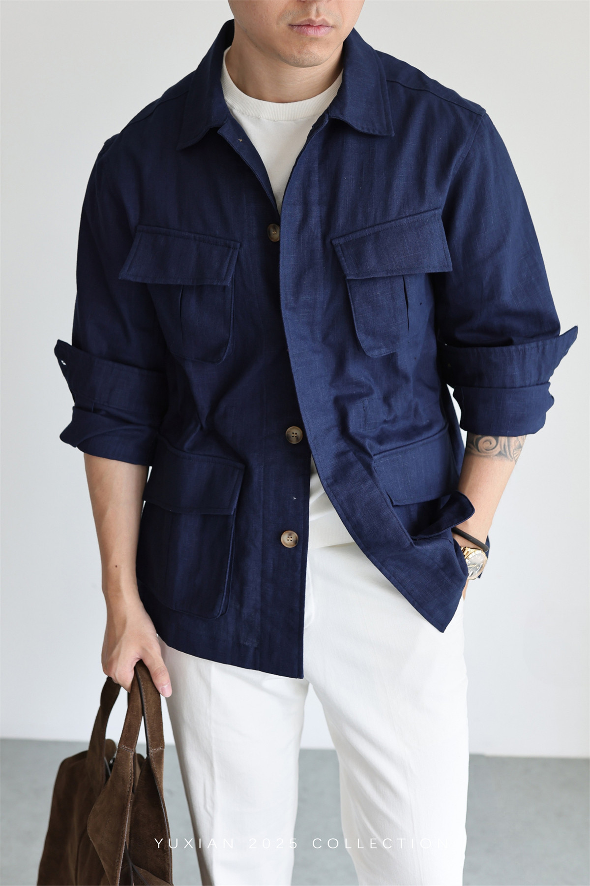 MONSEN Suitory Ramie-Cotton M42 Safari Jacket product image
