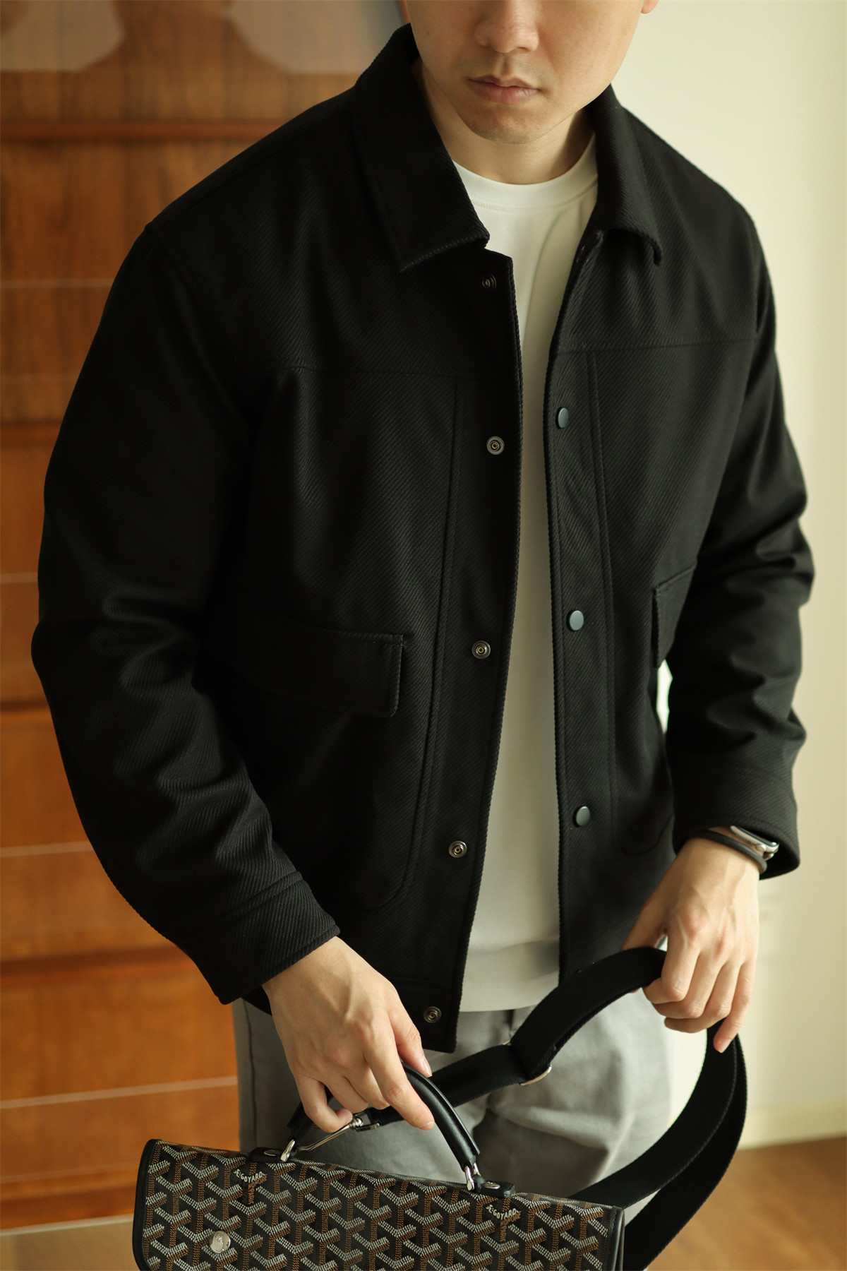 MONSEN Suitory Textured Twill Pocket Work Jacket product image