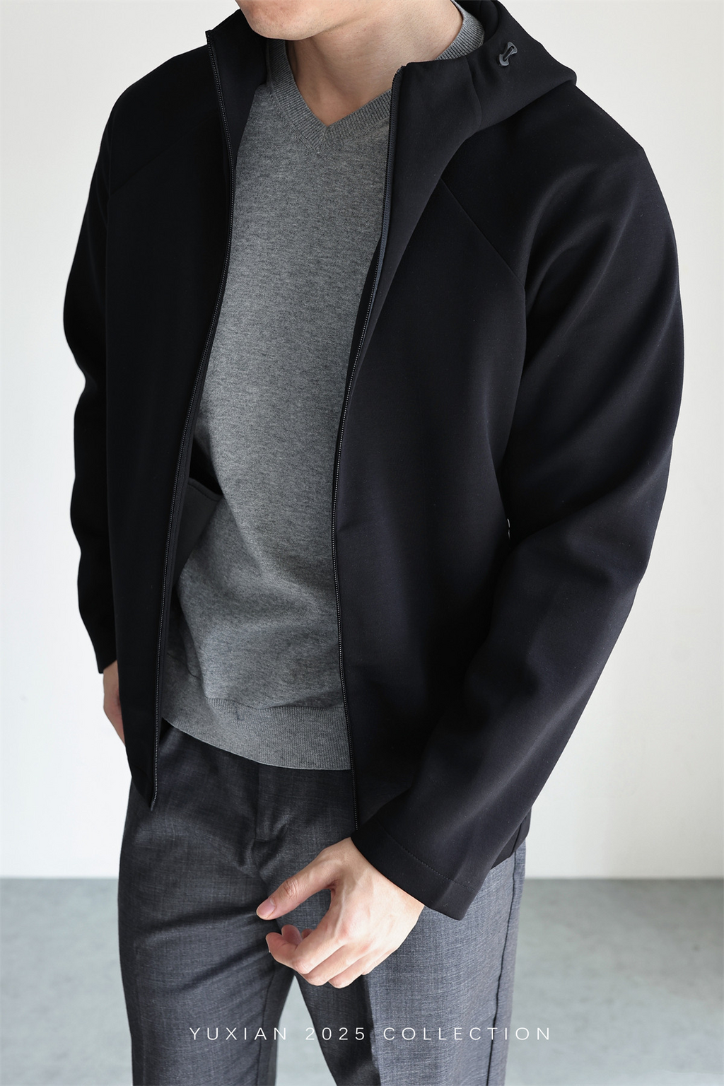MONSEN Suitory Zero-Pressure Airfeel Cotton Hooded Zip Jacket product image