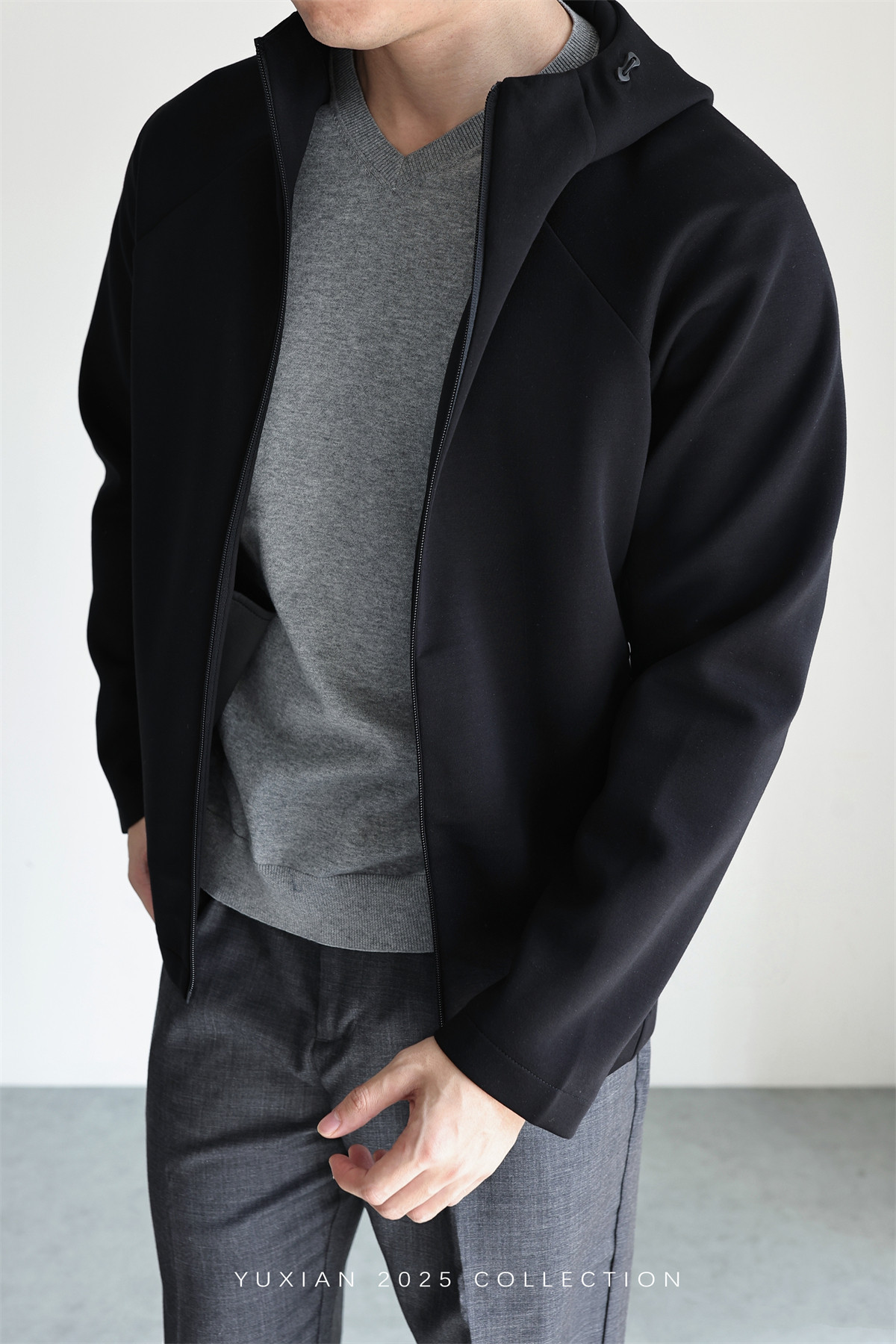 MONSEN Suitory Zero-Pressure Airfeel Cotton Hooded Zip Jacket product image
