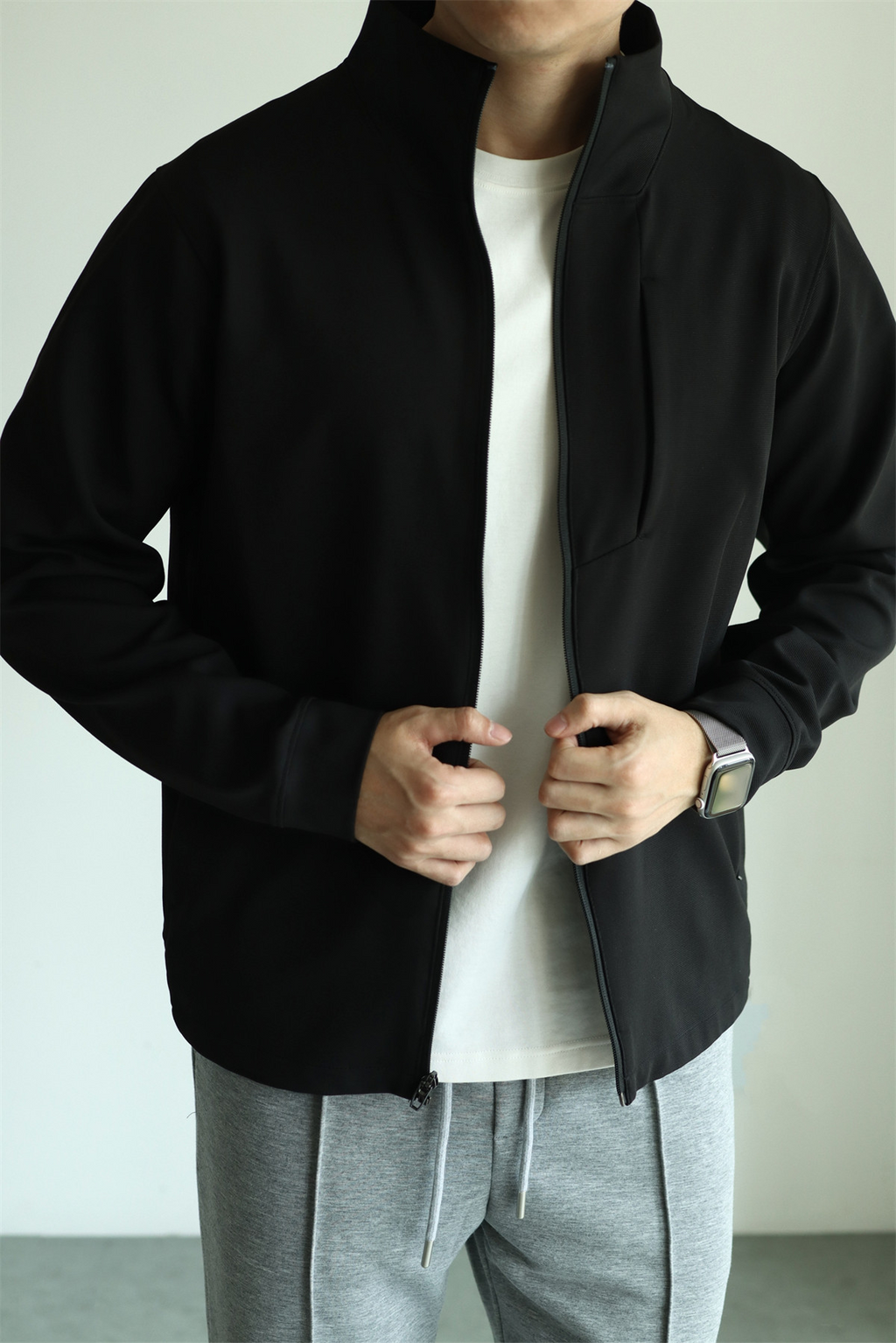 MONSEN Suitory 4-Way Stretch Stand-Collar Outerwear Jacket in Performance Blend product image