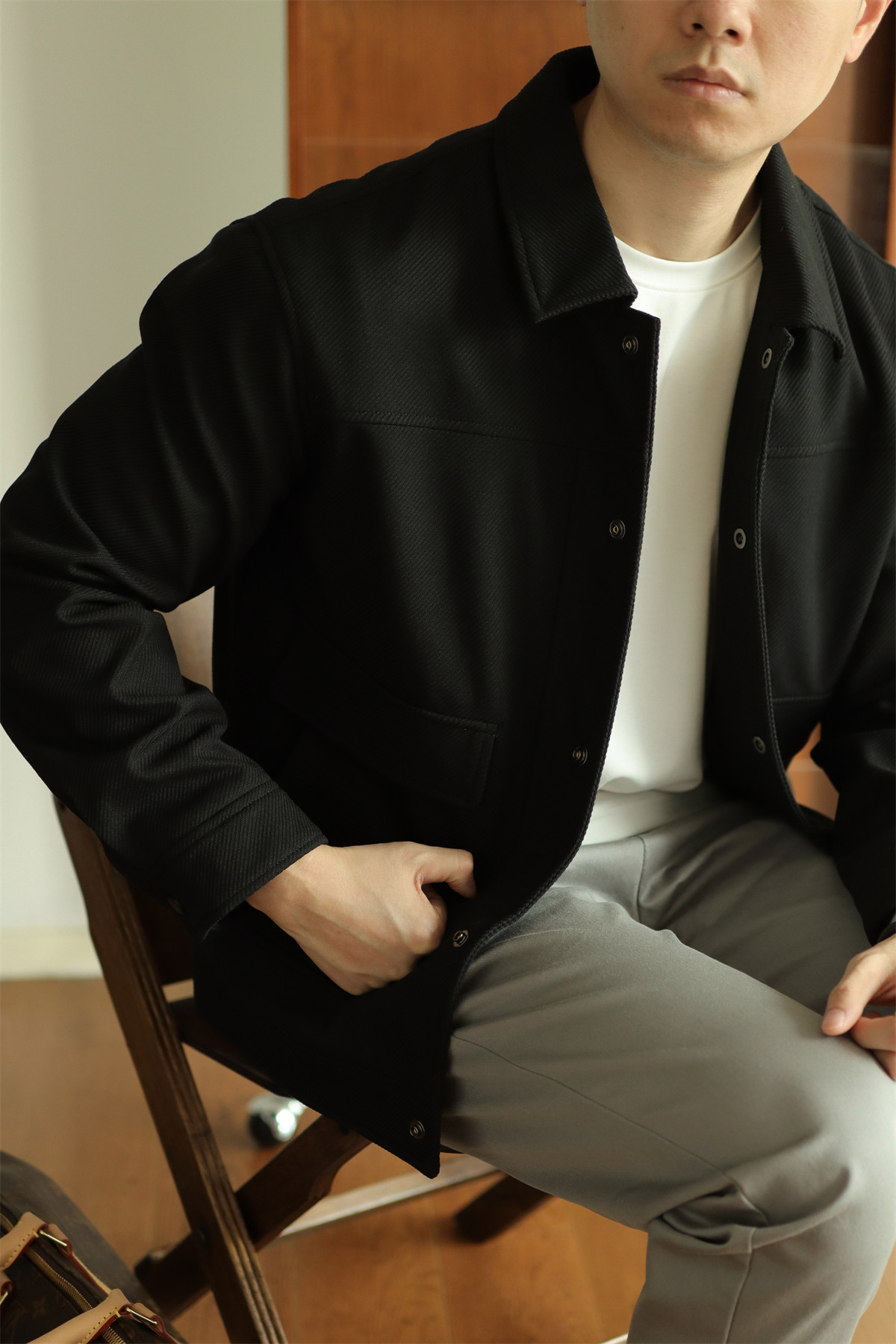 MONSEN Suitory Textured Twill Pocket Work Jacket product image