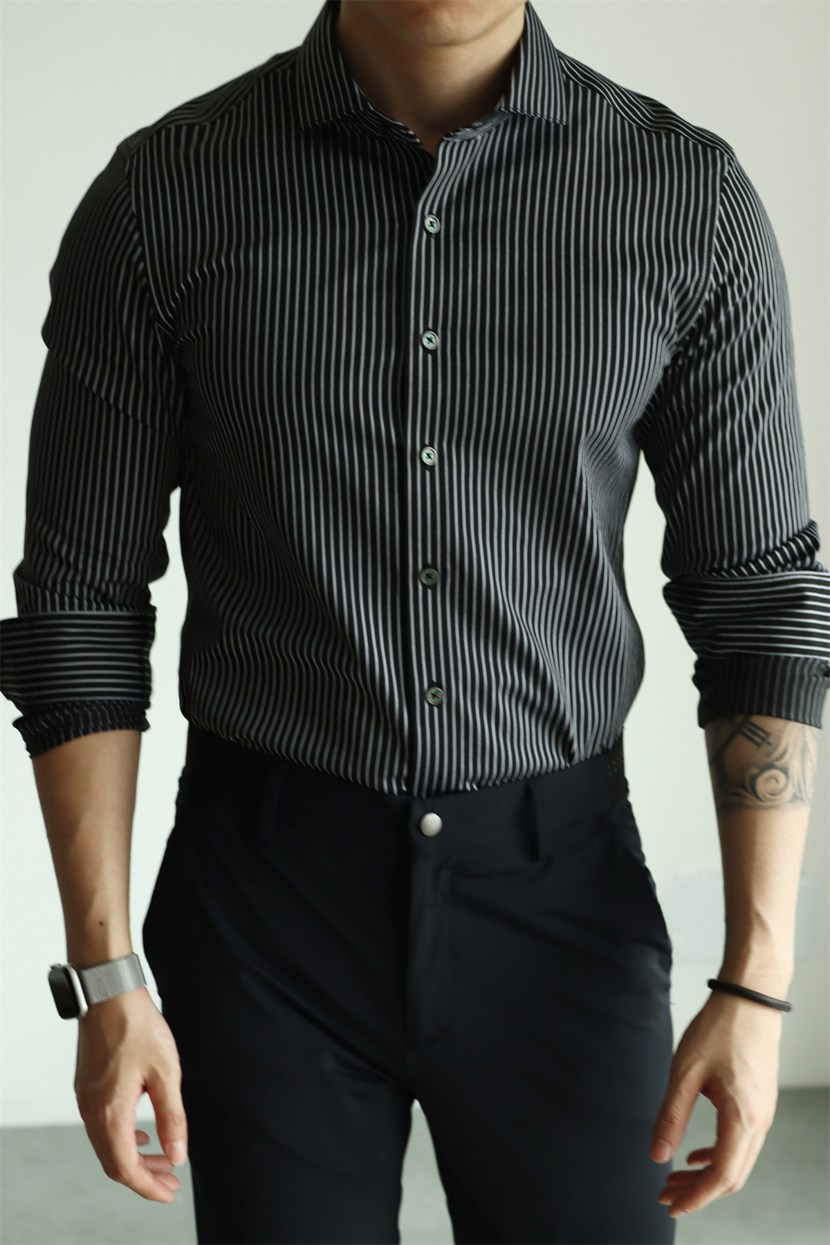 Lenzing Modal Vertical-Stripe Shirt