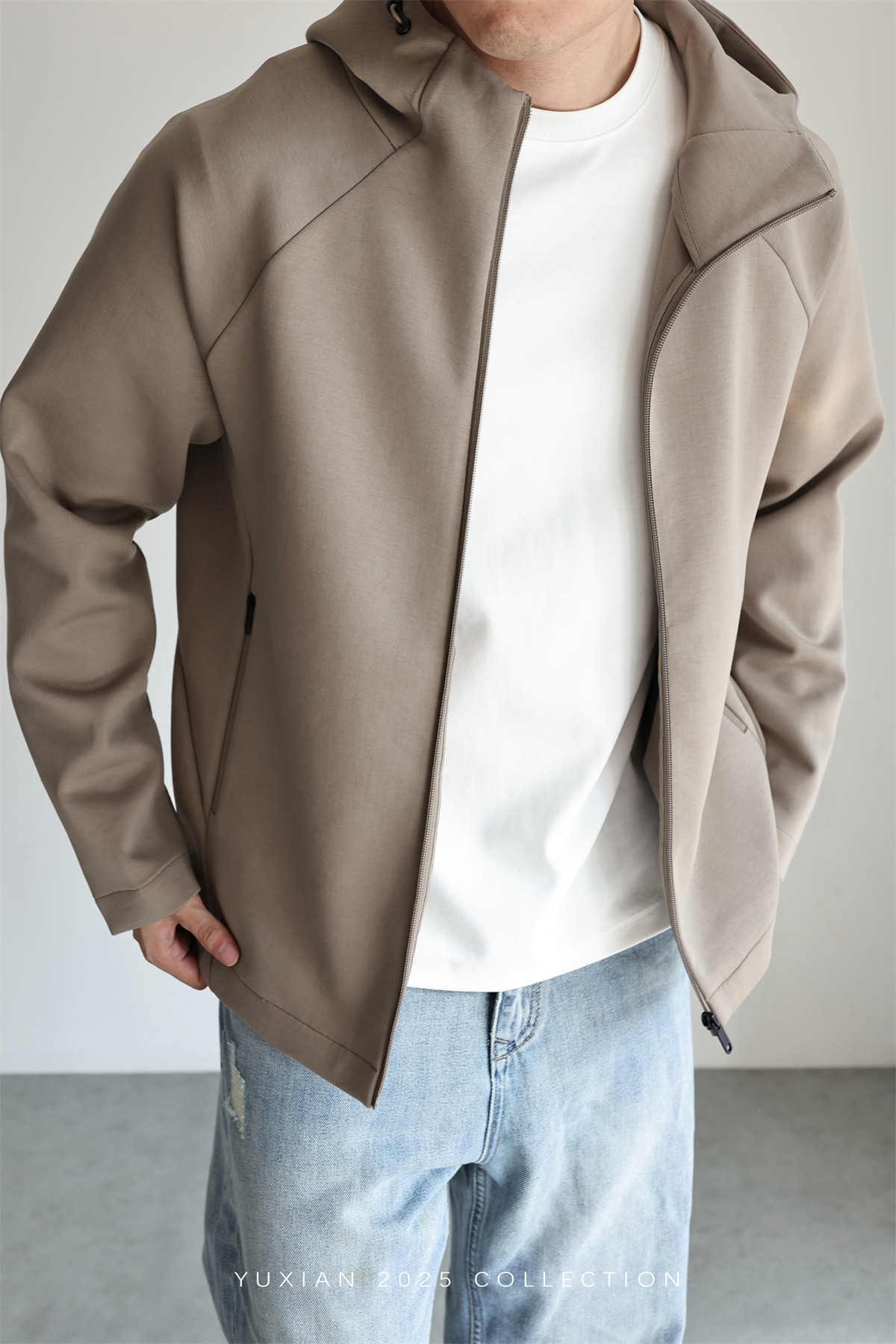 MONSEN Suitory Zero-Pressure Airfeel Cotton Hooded Zip Jacket product image