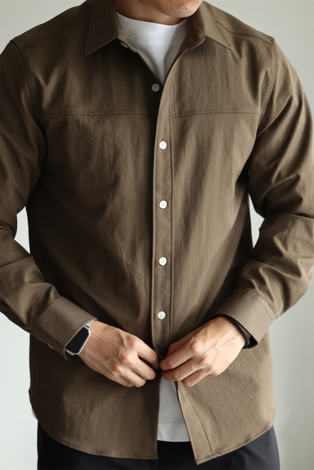 Enzyme-Washed Utility Shirt