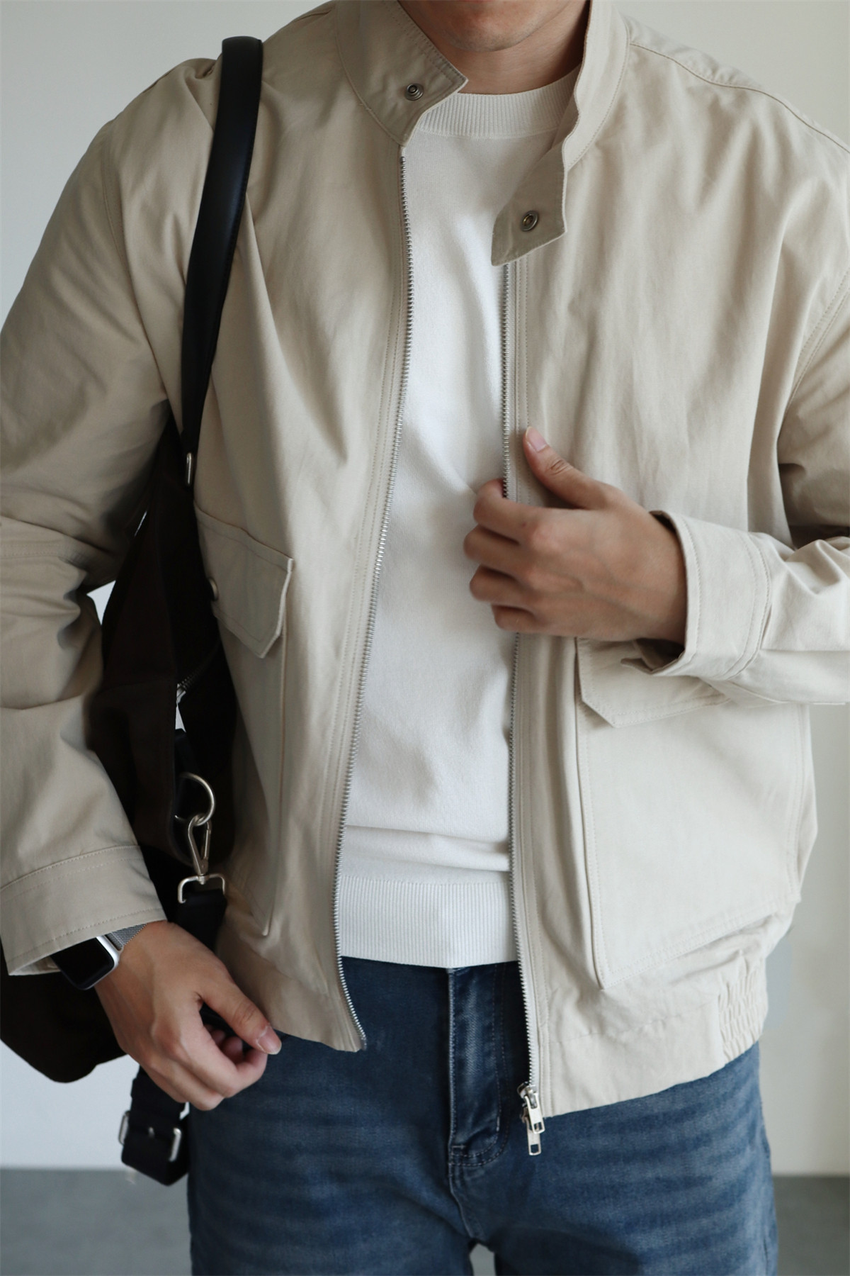 MONSEN Suitory G9 Harrington Washed Cotton Jacket product image