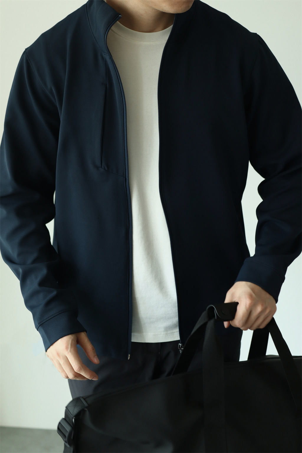 MONSEN Suitory 4-Way Stretch Stand-Collar Outerwear Jacket in Performance Blend product image