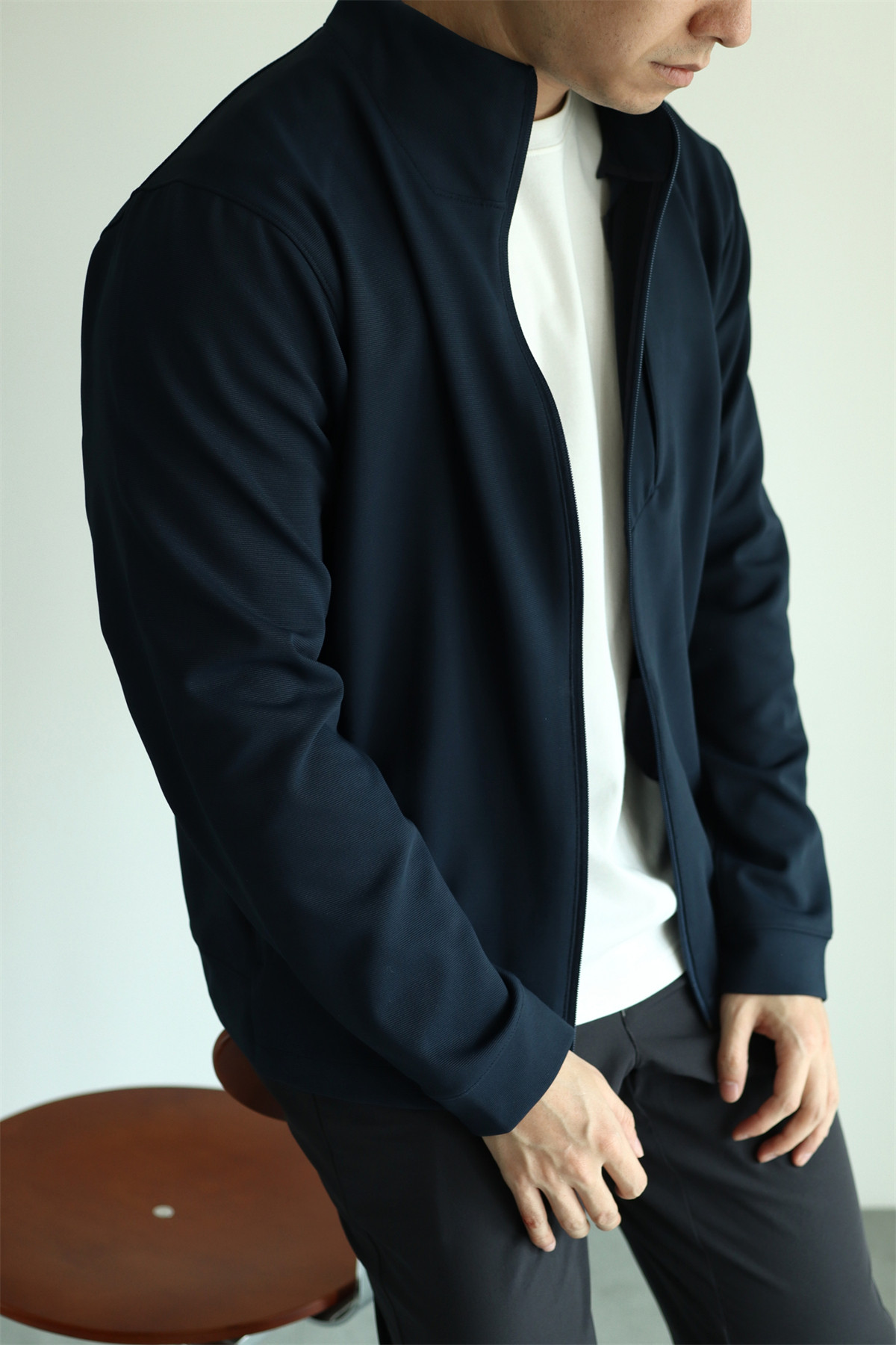 MONSEN Suitory 4-Way Stretch Stand-Collar Outerwear Jacket in Performance Blend product image