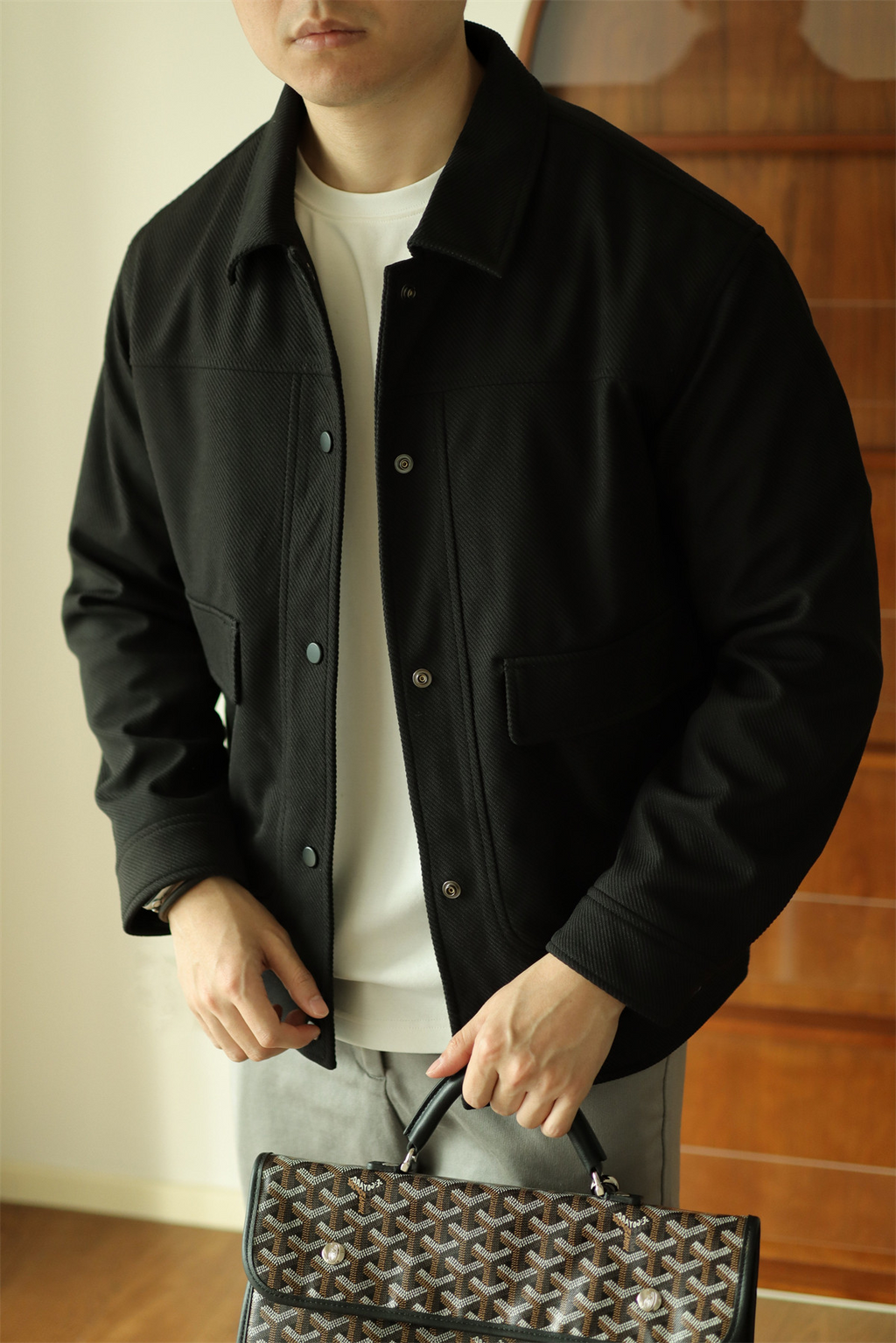 MONSEN Suitory Textured Twill Pocket Work Jacket product image