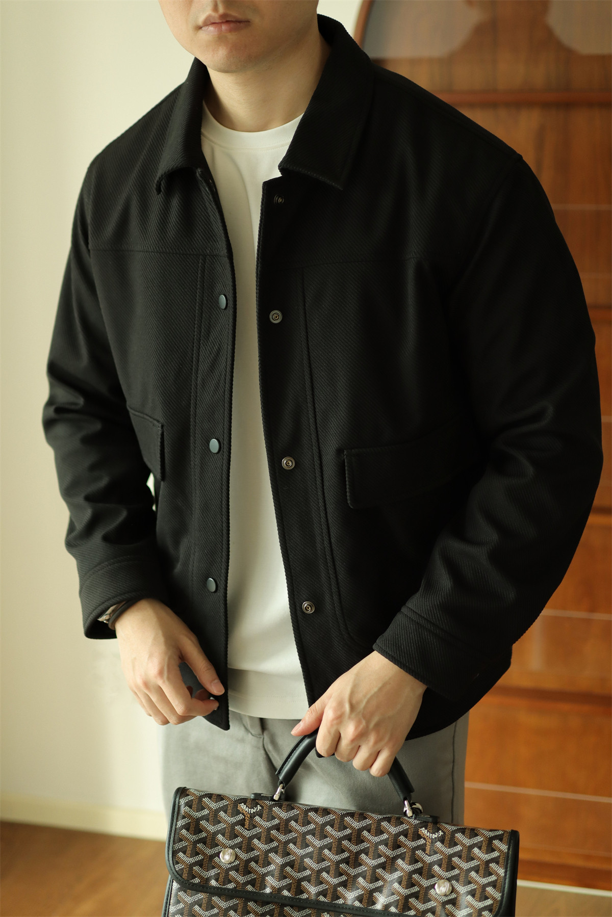 MONSEN Suitory Textured Twill Pocket Work Jacket product image