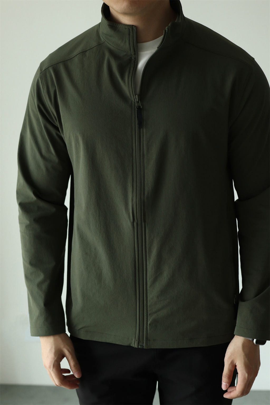 MONSEN Suitory Woven Quick-Dry 4-Way Stretch Outerwear Jacket in Denim product image