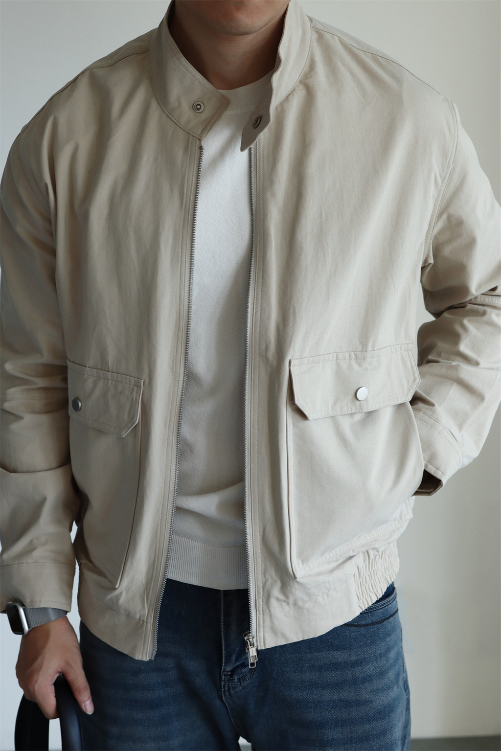 MONSEN Suitory G9 Harrington Washed Cotton Jacket product image