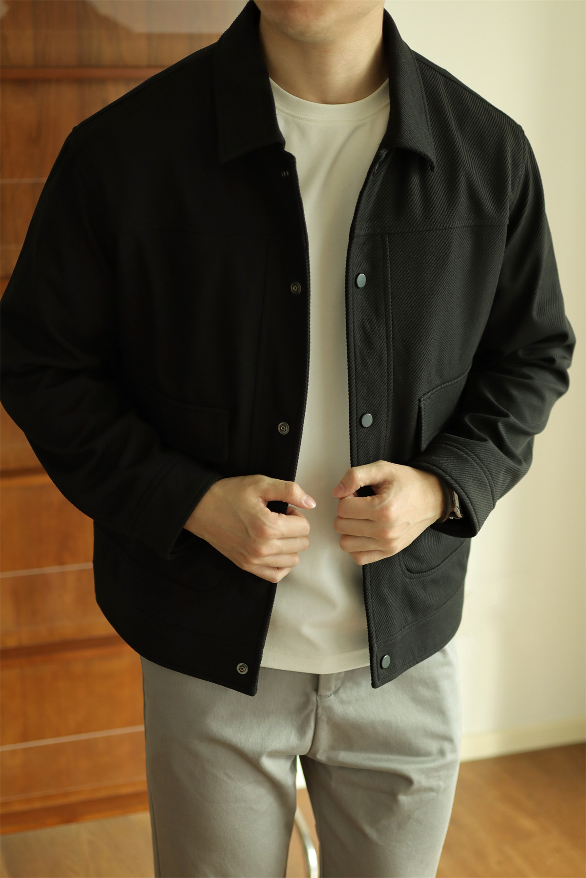 MONSEN Suitory Textured Twill Pocket Work Jacket product image