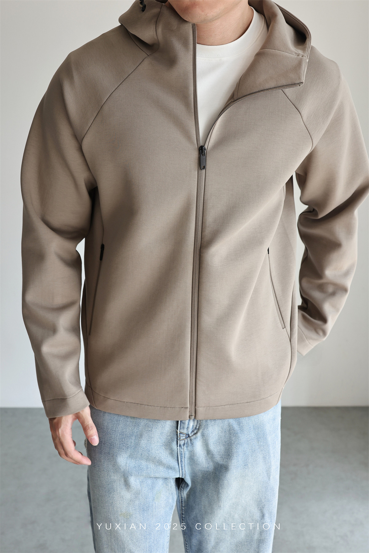 MONSEN Suitory Zero-Pressure Airfeel Cotton Hooded Zip Jacket product image