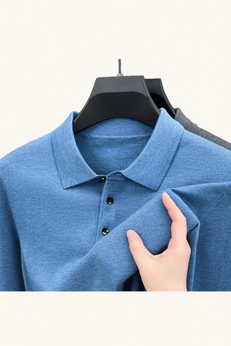 MONSEN Suitory 100% Cashmere Polo Knit product image