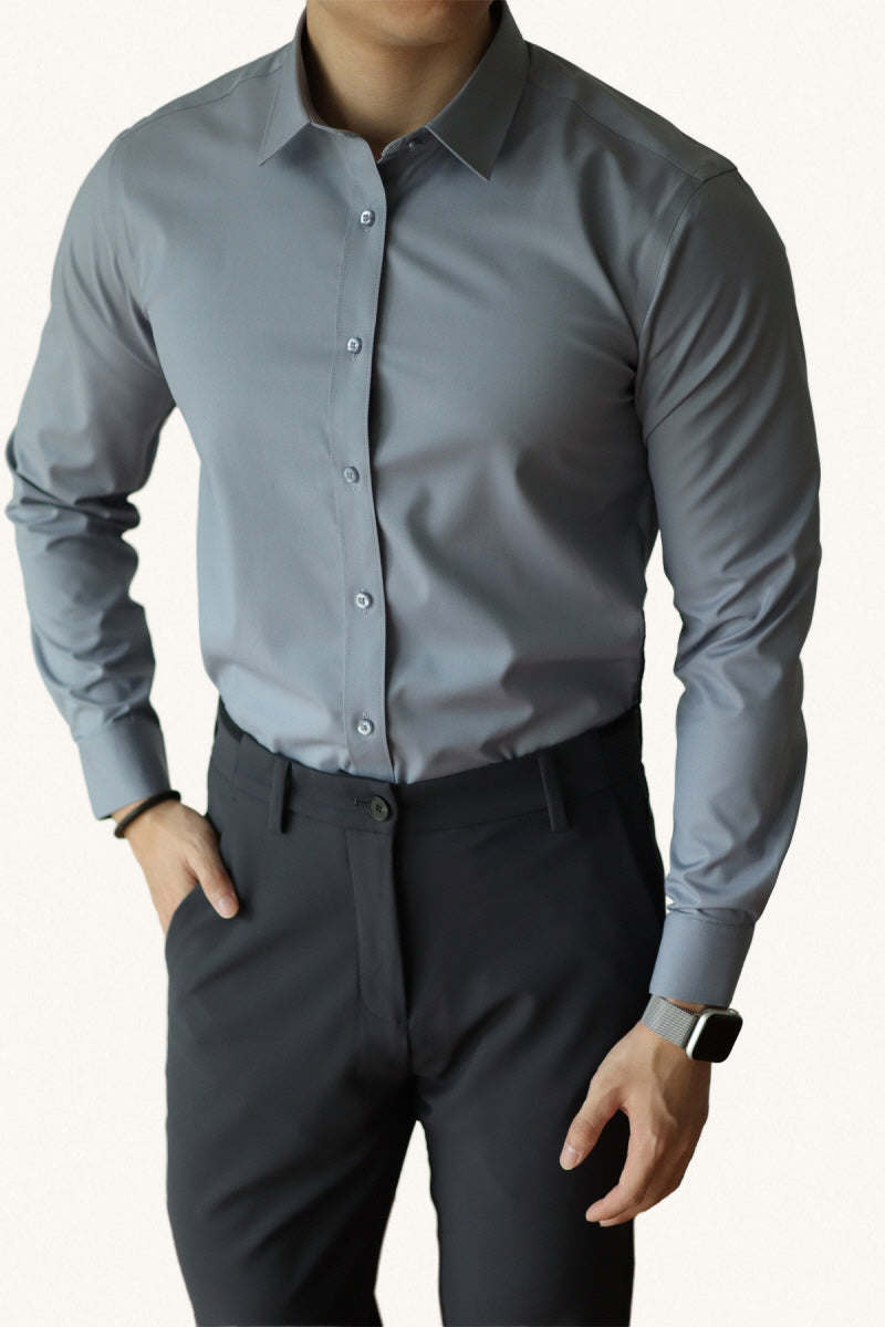 MONSEN Suitory Anti-Wrinkle Non-Iron Shirt in Bamboo Blend product image