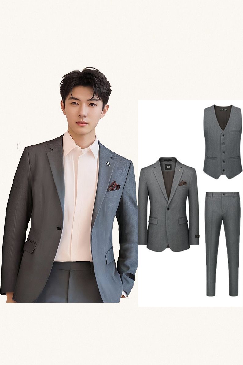 MONSEN Suitory Slim-Fit British Style Solid Suit in Performance Blend product image