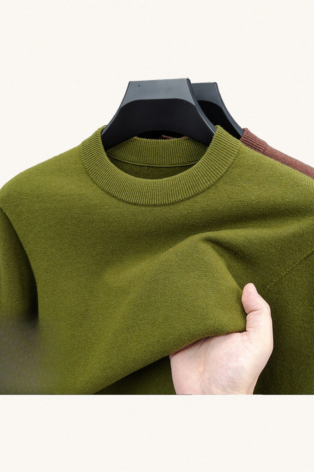 MONSEN Suitory 100% Wool Crew Sweater product image