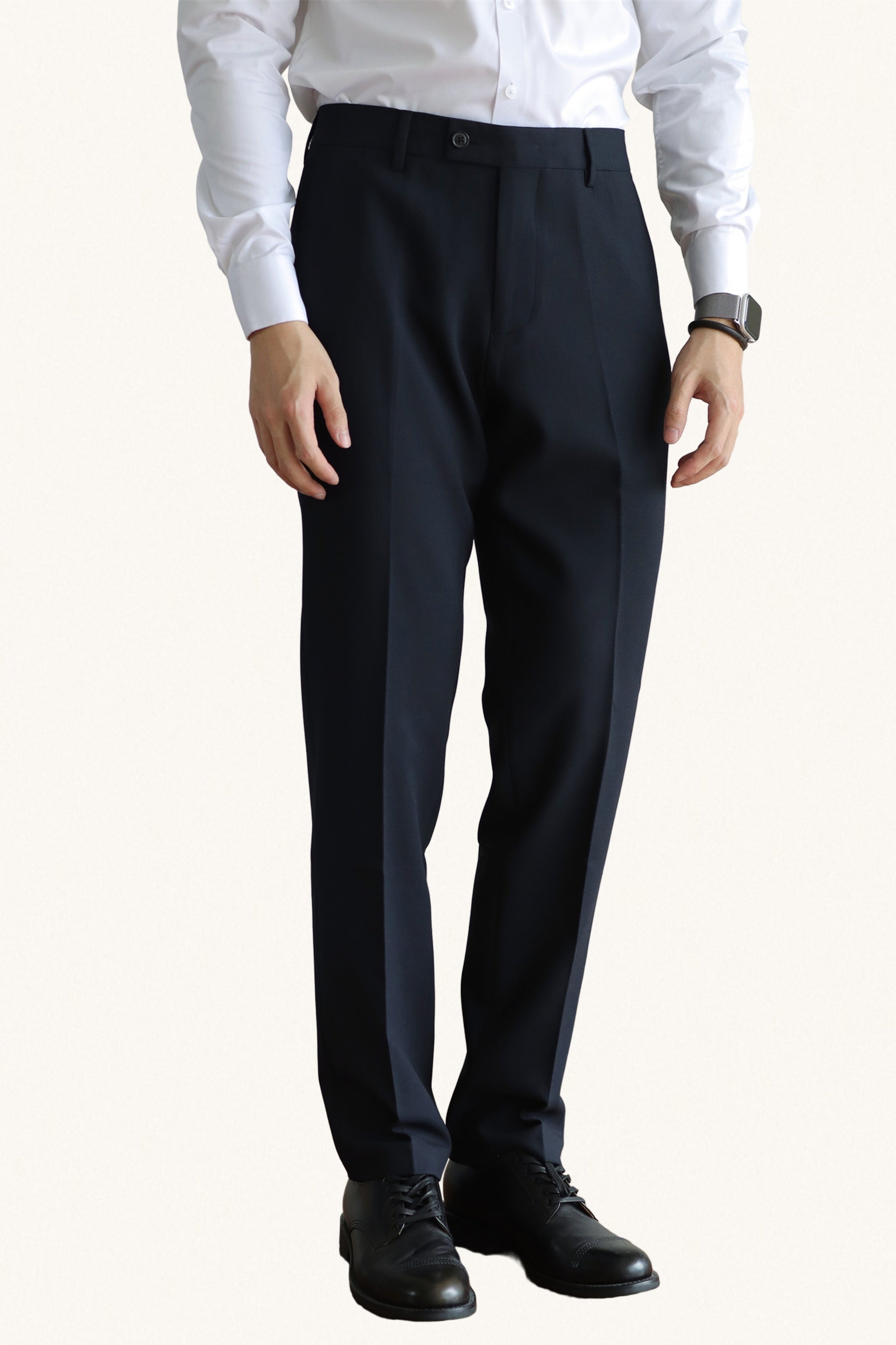 MONSEN Suitory Slim Stretch Non-Iron Trousers in Performance Blend product image