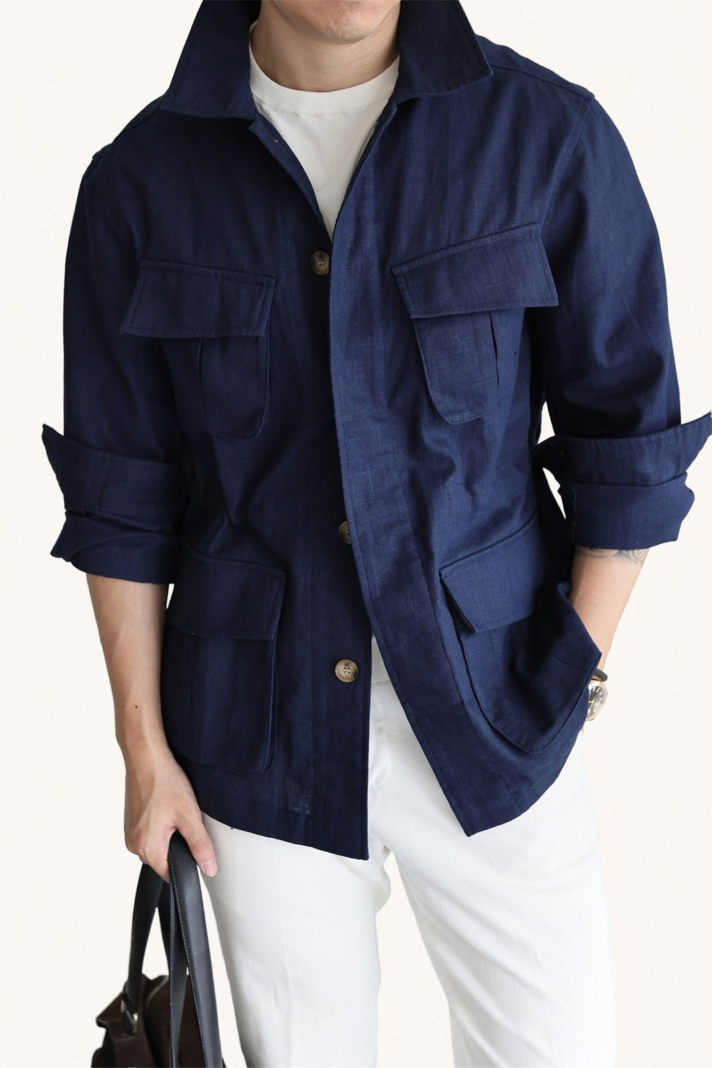 MONSEN Suitory Ramie-Cotton M42 Safari Jacket product image