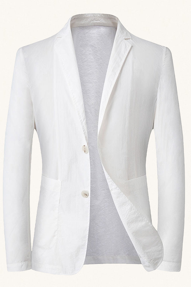 MONSEN Suitory Lightweight Ice-Silk Sun-Care Blazer in Silk Blend front view
