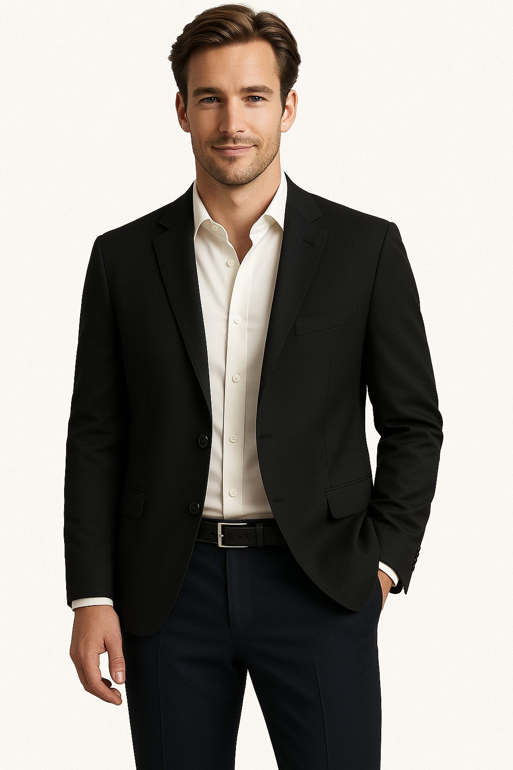 MONSEN Suitory Ice-Silk Waffle Lightweight Blazer in Silk Blend product image