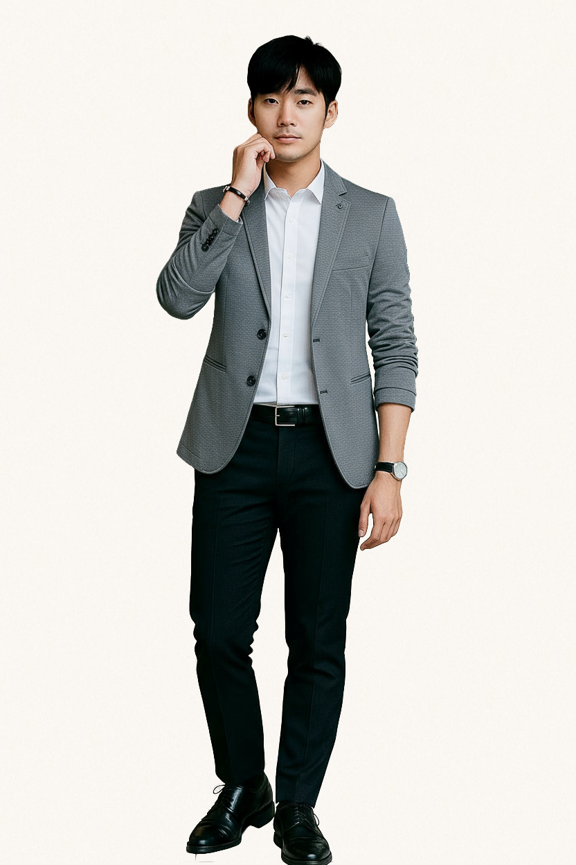 MONSEN Suitory Non-Iron Korean Style Blazer in Performance Blend product image