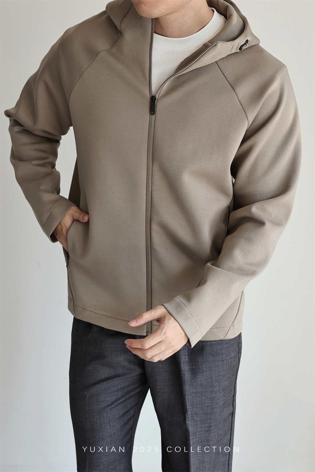 MONSEN Suitory Zero-Pressure Airfeel Cotton Hooded Zip Jacket product image