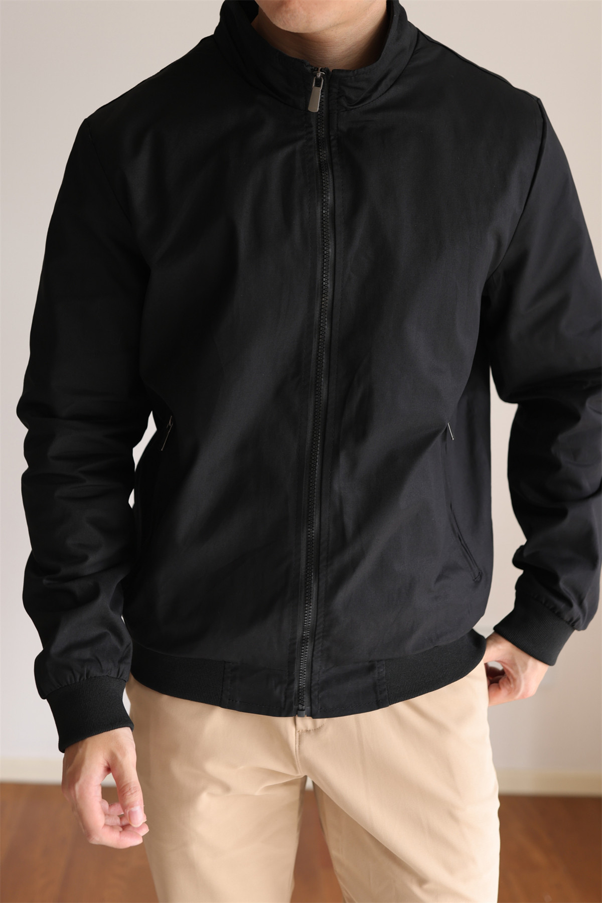 MONSEN Suitory Lightweight G9 Harrington Stand Collar Jacket in Performance Blend product image