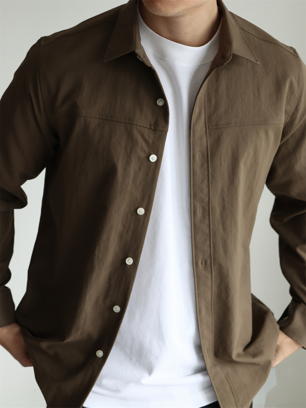 Enzyme-Washed Utility Shirt