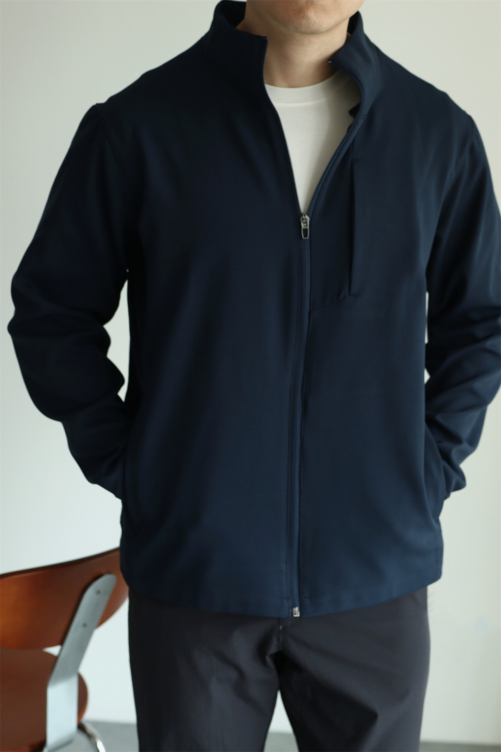 MONSEN Suitory 4-Way Stretch Stand-Collar Outerwear Jacket in Performance Blend product image