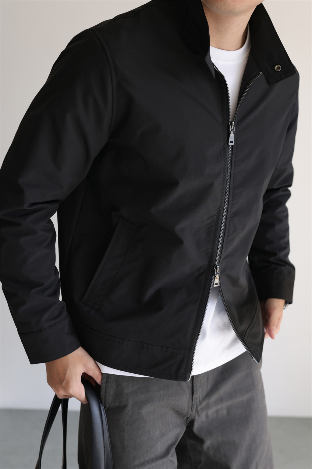 MONSEN Suitory Lightweight G9 Harrington Subtle Jacket in Performance Blend product image