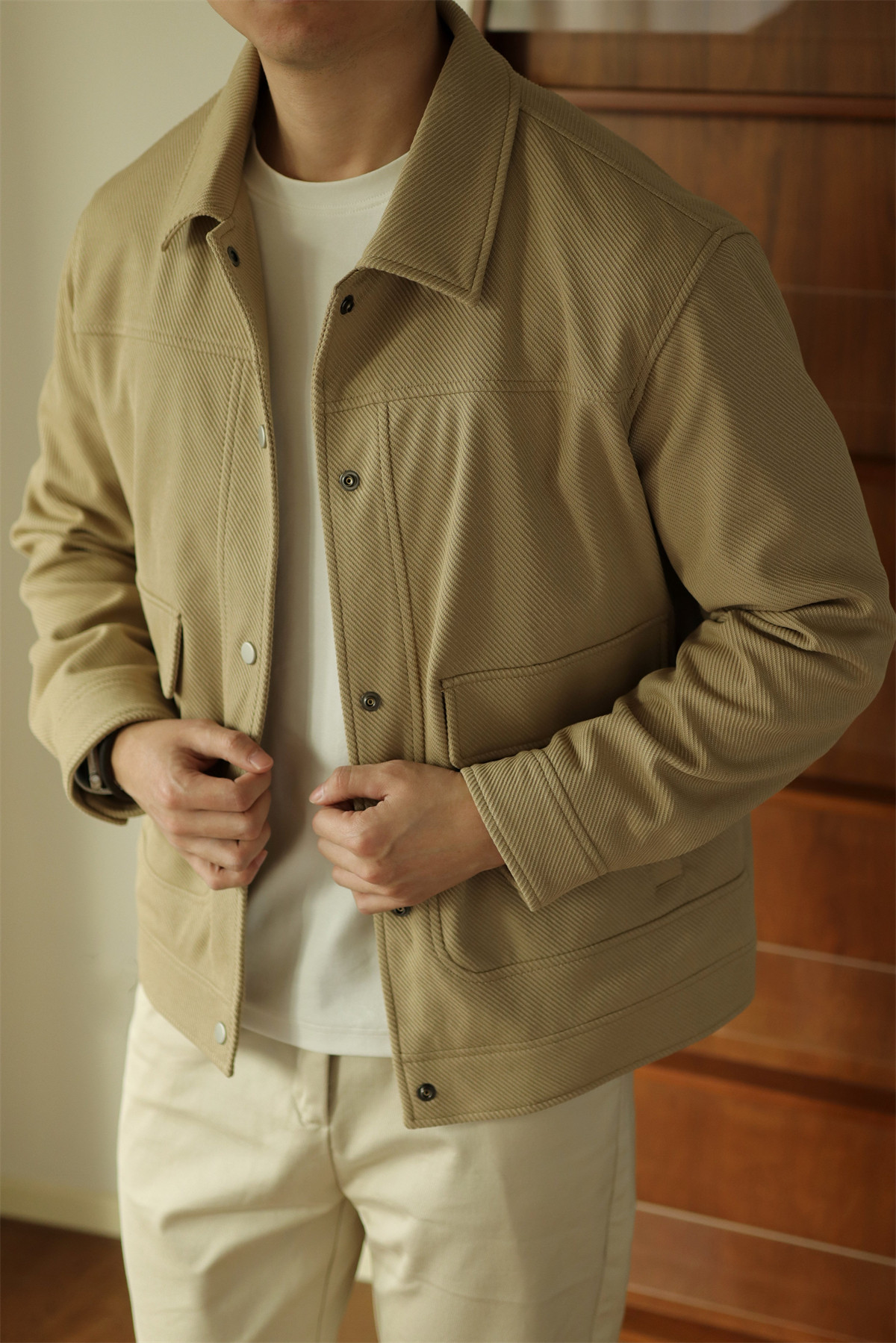 MONSEN Suitory Textured Twill Pocket Work Jacket product image
