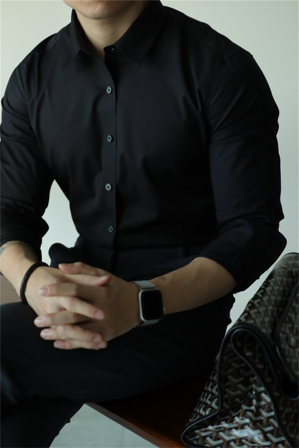 MONSEN Suitory Bamboo-Fiber Non-Iron Shirt in Bamboo Blend product image