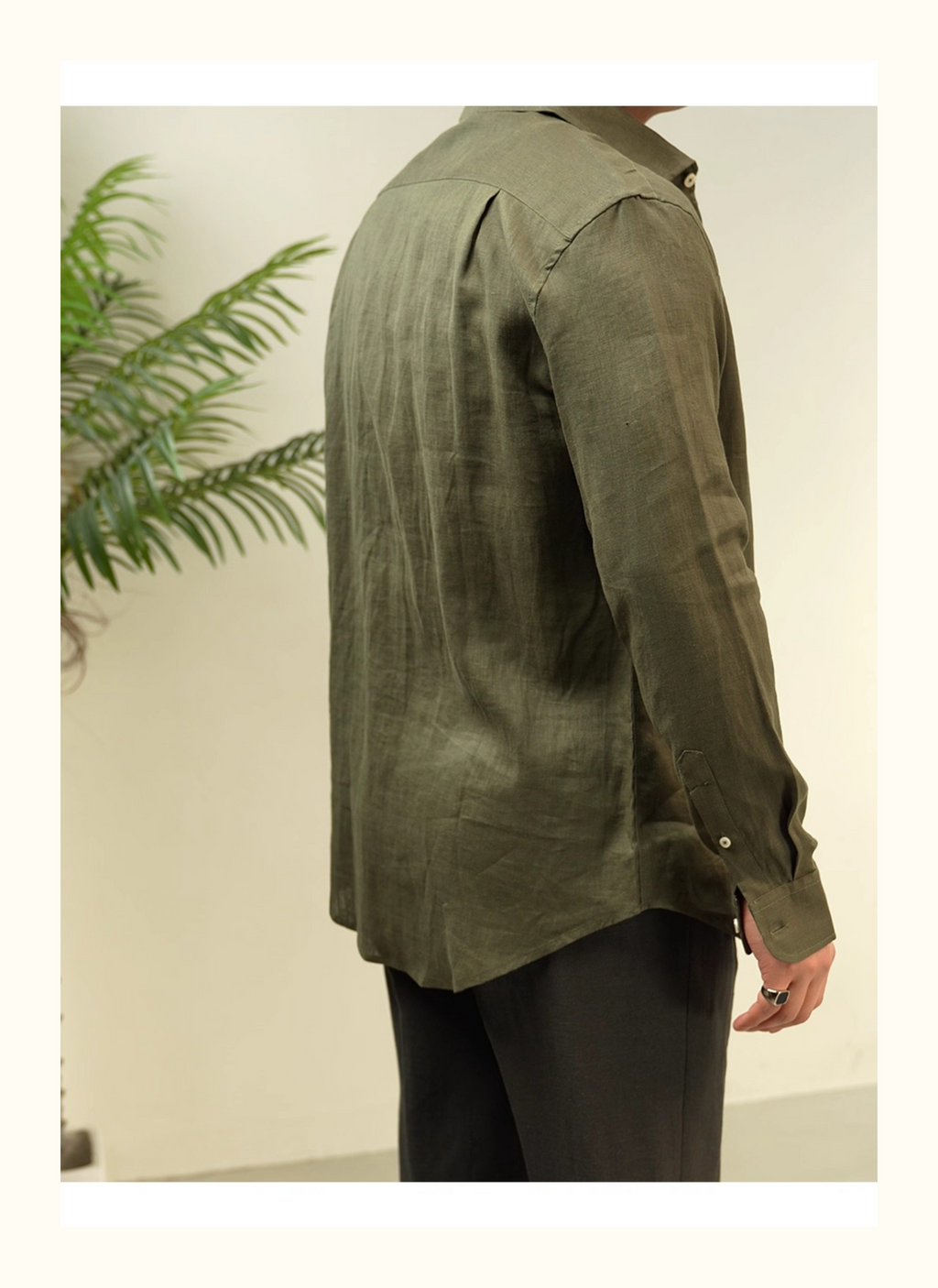 MONSEN Suitory 100% Linen Relaxed Shirt product image