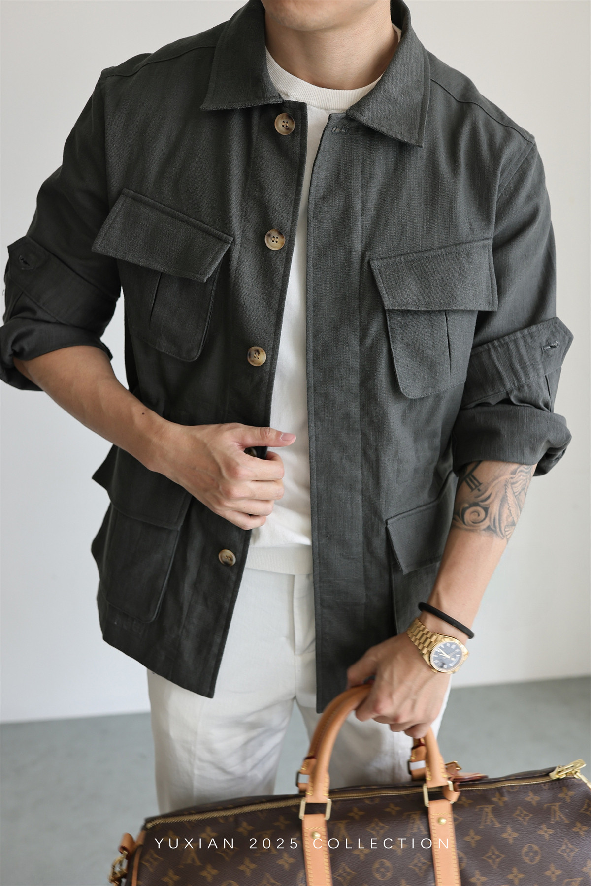 MONSEN Suitory Ramie-Cotton M42 Safari Jacket product image