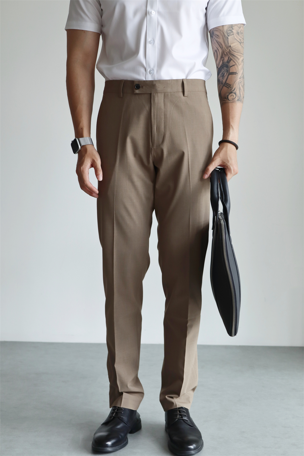 MONSEN Suitory Non-Iron Slim Trousers in Performance Blend product image