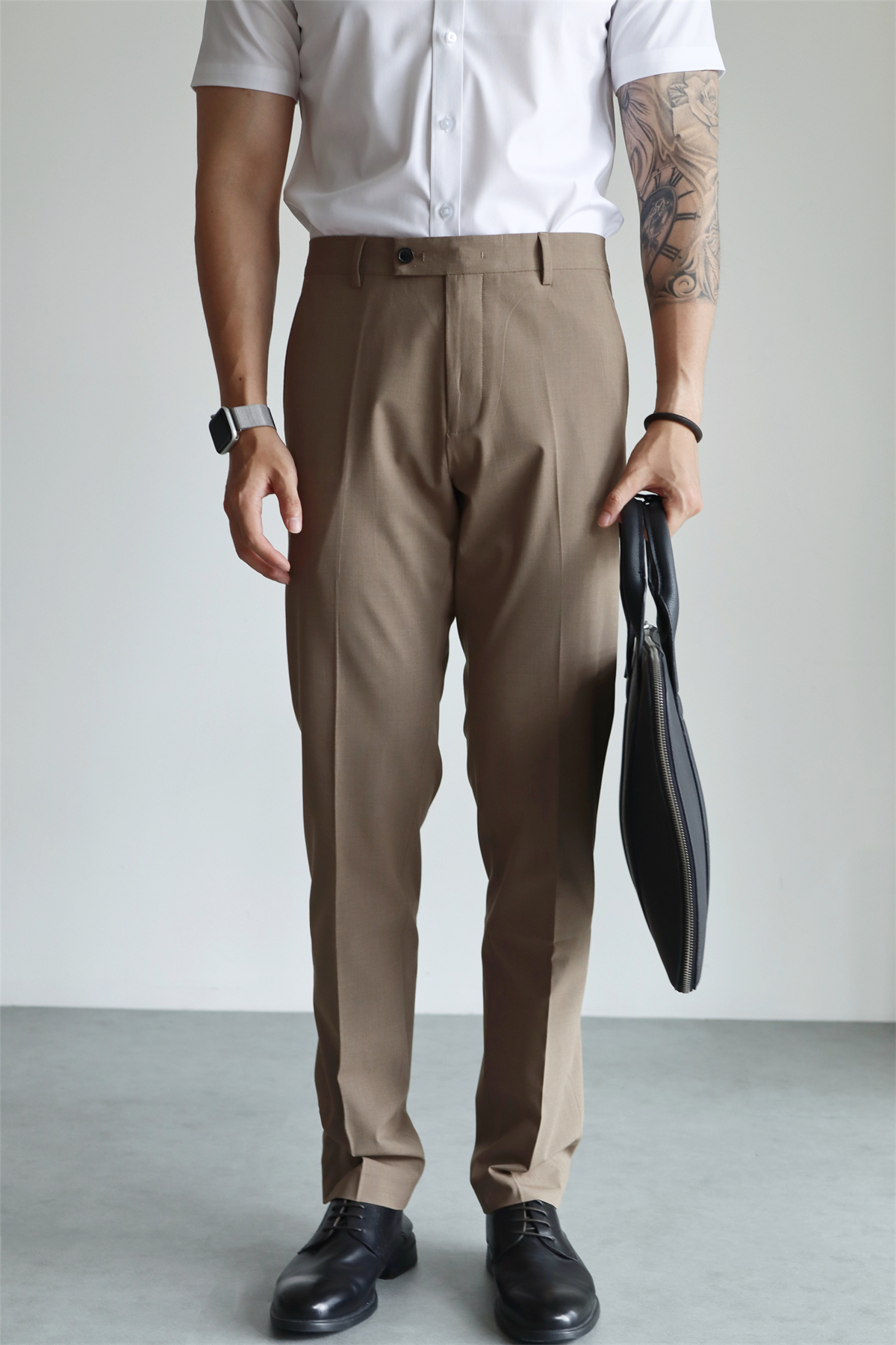 MONSEN Suitory Non-Iron Slim Trousers in Performance Blend product image