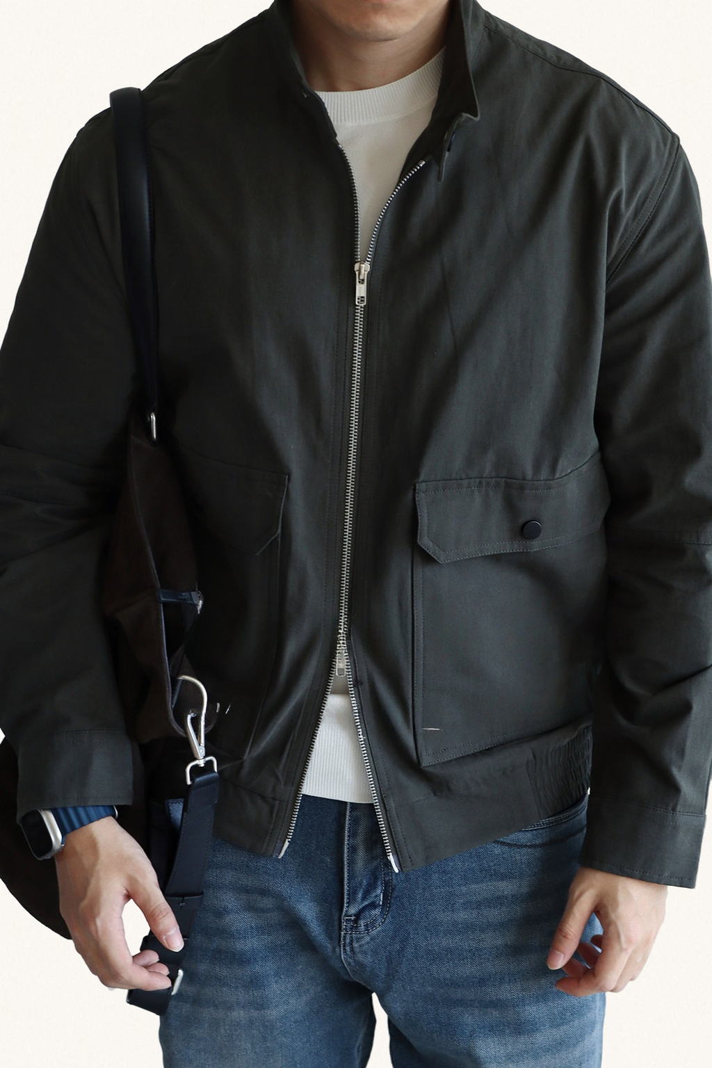 MONSEN Suitory G9 Harrington Washed Cotton Jacket product image