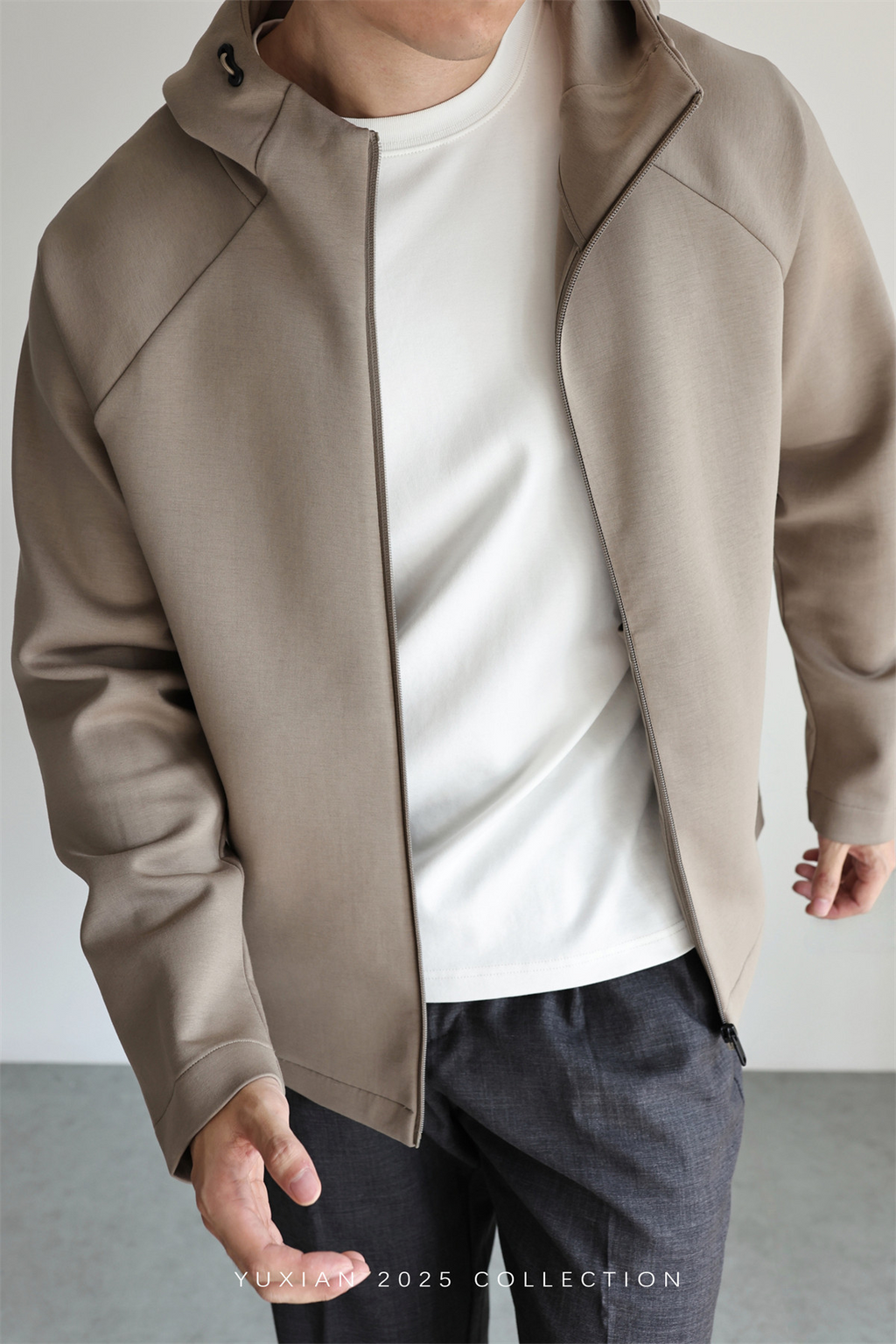 MONSEN Suitory Zero-Pressure Airfeel Cotton Hooded Zip Jacket product image
