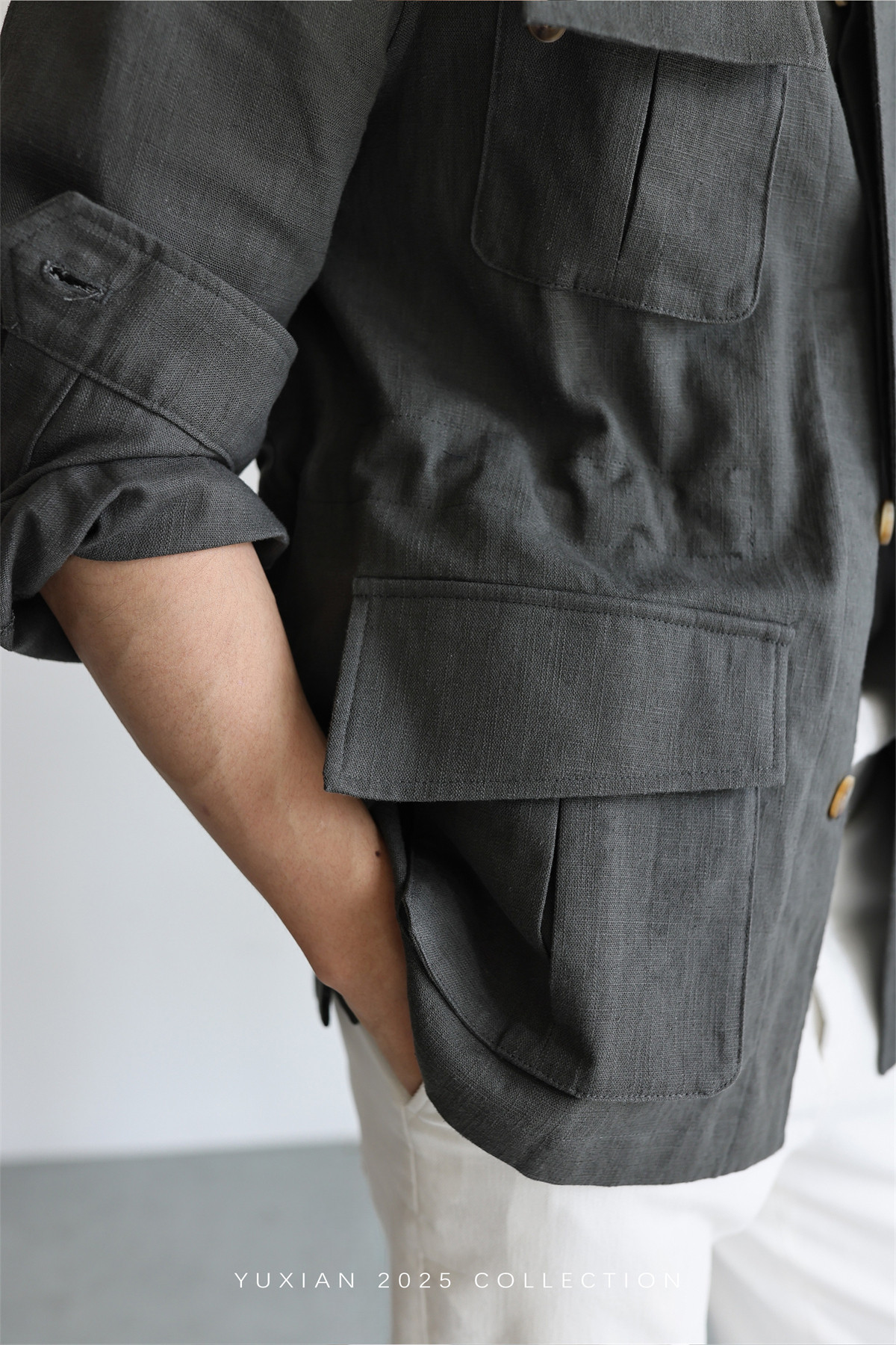 MONSEN Suitory Ramie-Cotton M42 Safari Jacket product image