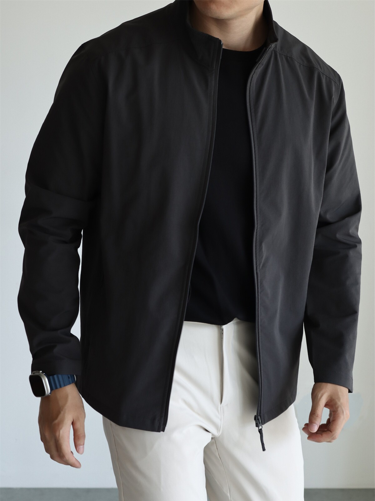 MONSEN Suitory Woven Quick-Dry 4-Way Stretch Outerwear Jacket in Denim product image