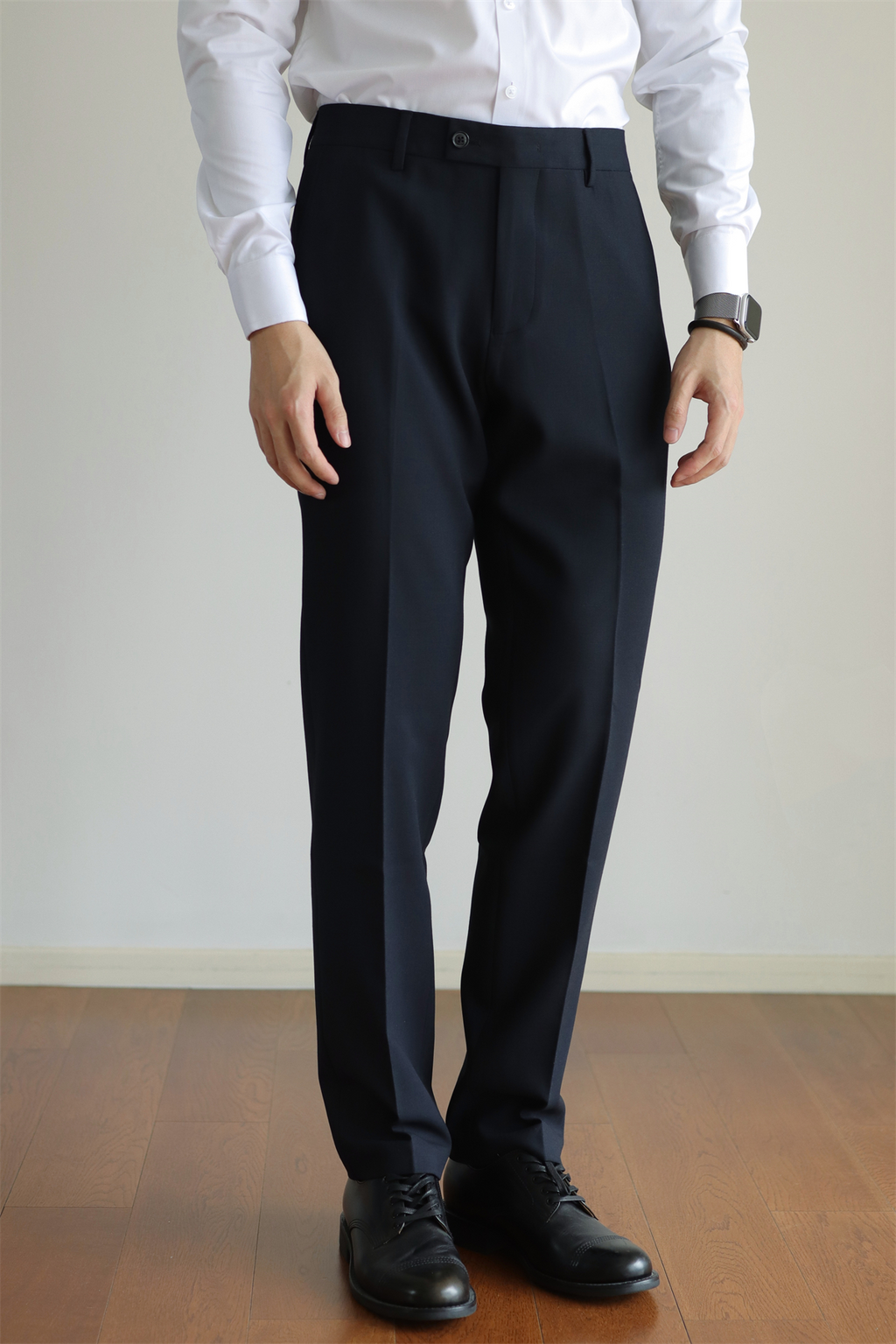 MONSEN Suitory Slim Stretch Non-Iron Trousers in Performance Blend product image