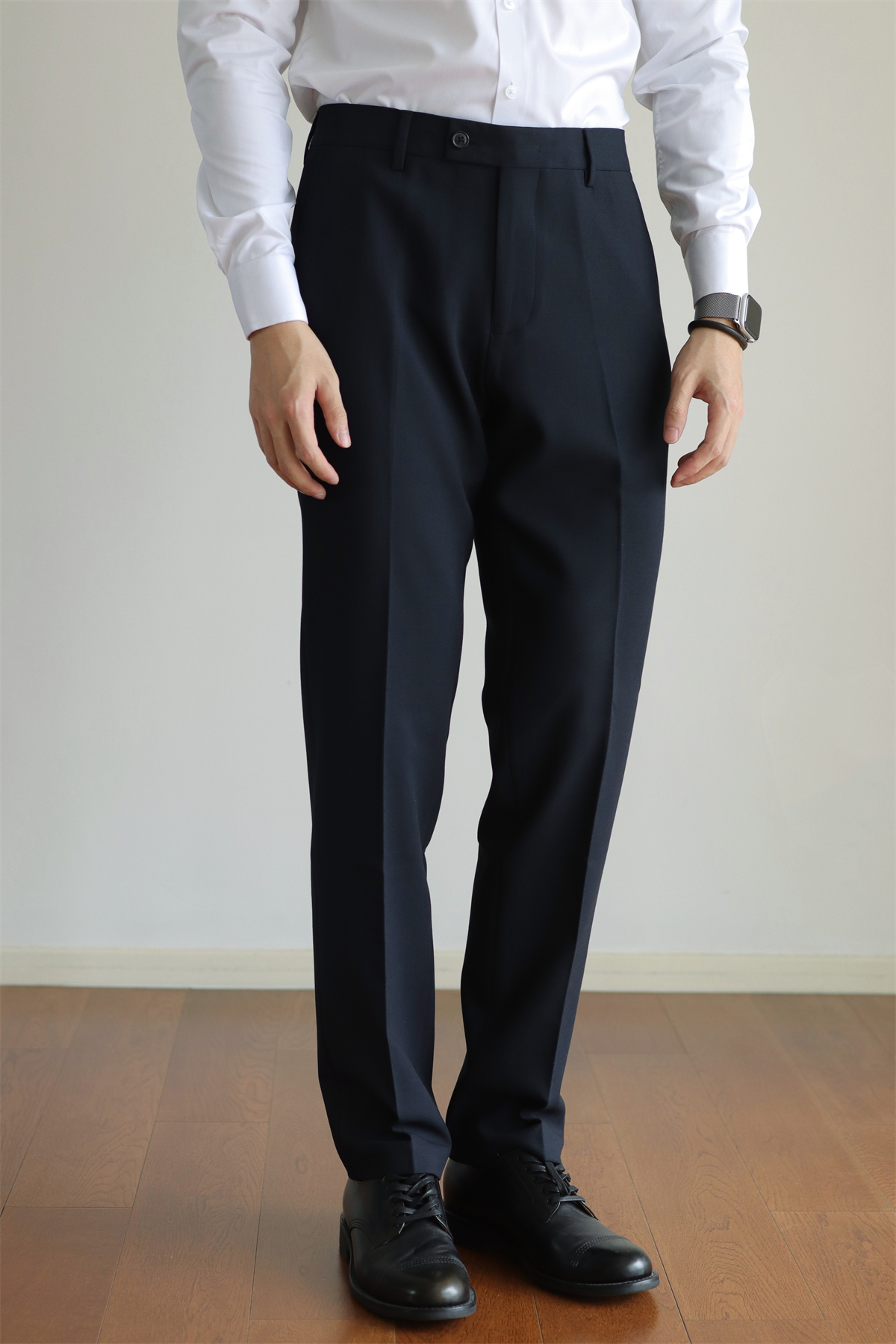 MONSEN Suitory Slim Stretch Non-Iron Trousers in Performance Blend product image