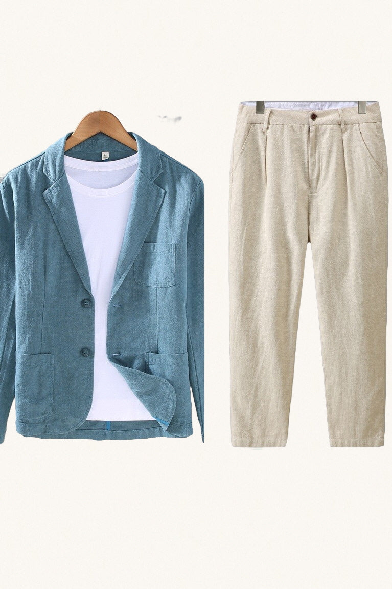MONSEN Suitory Breathable Ramie-Cotton Blazer product image