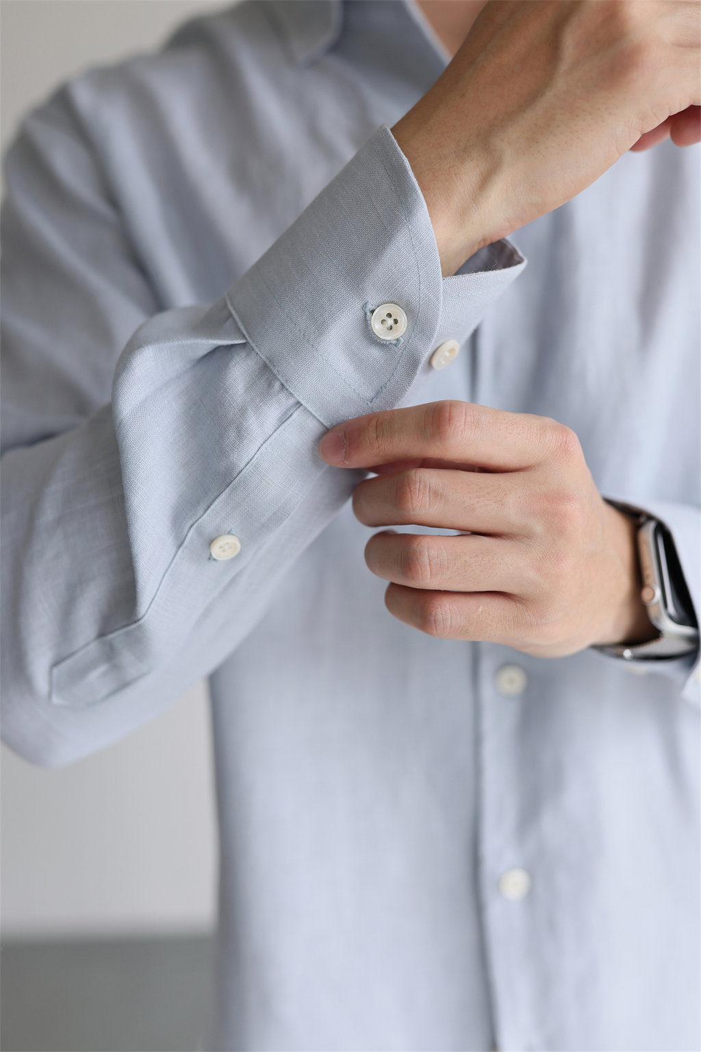 100% Linen One-Piece Collar Shirt
