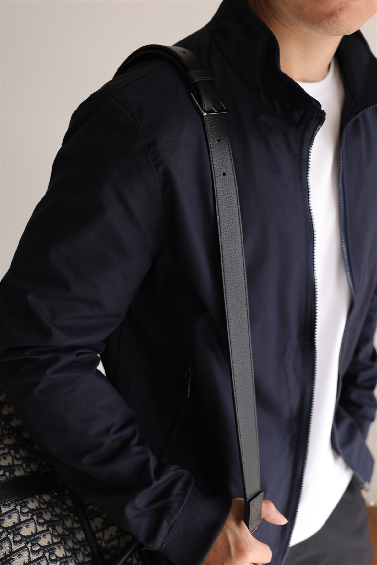MONSEN Suitory Lightweight G9 Harrington Stand Collar Jacket in Performance Blend product image