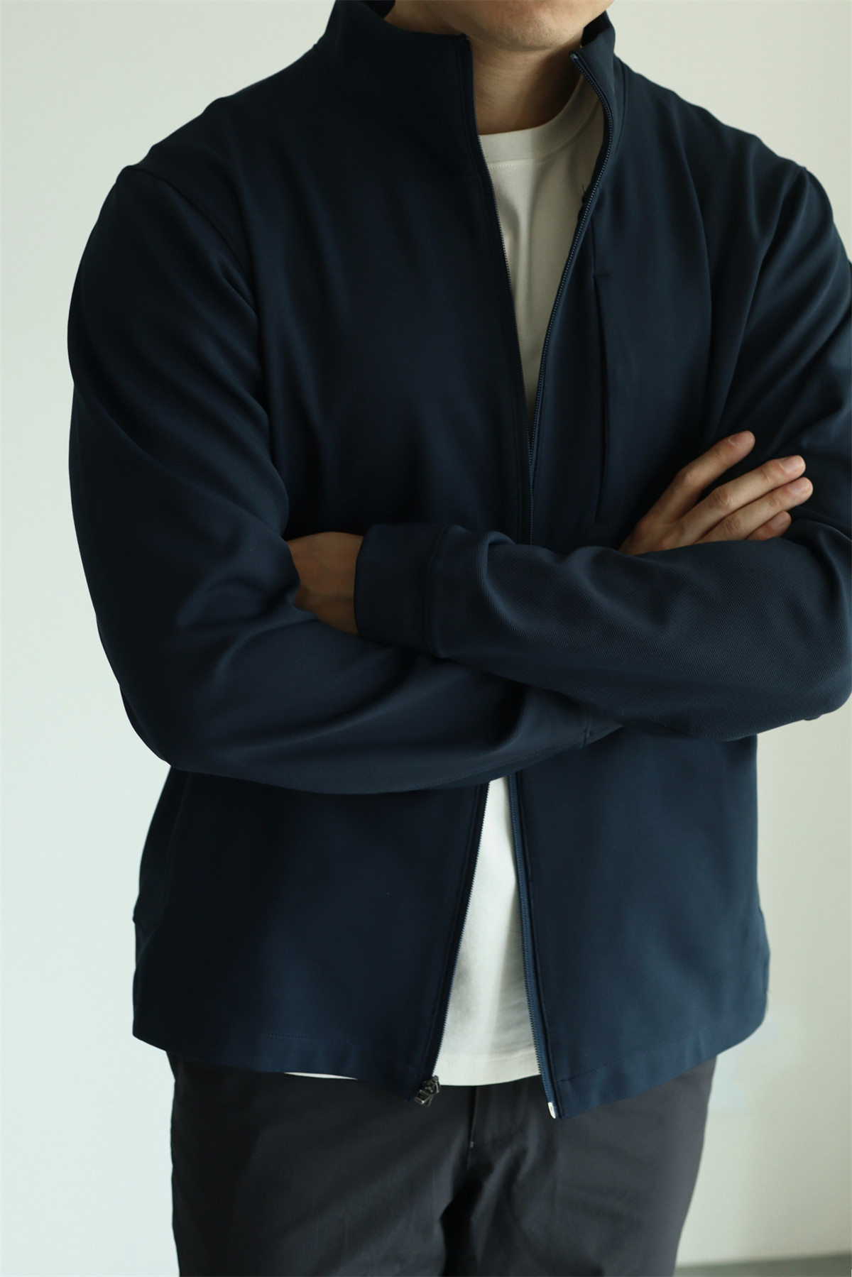 MONSEN Suitory 4-Way Stretch Stand-Collar Outerwear Jacket in Performance Blend product image
